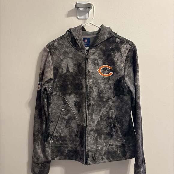 Reebok Tops - NFL REEBOK ON FIELD FULL ZIP CHICAGE BEARS HOODIE JACKET - GRAY WOMEN SIZE: M